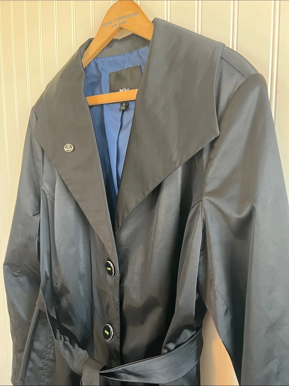 Mossimo Supply Co. Black Trench Coat with Belt‎